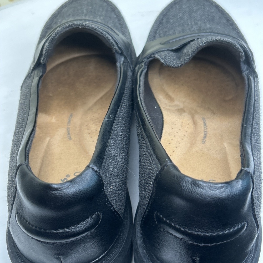CLARKS Westlyn Bay Tweed Loafers Women's Size 9.5 W-Black-New! - Picture 6 of 7
